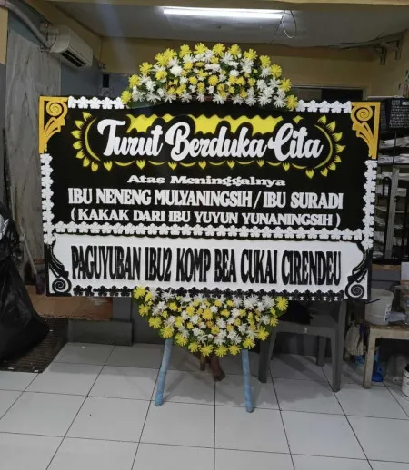 Papan Bunga Duka Cibinong