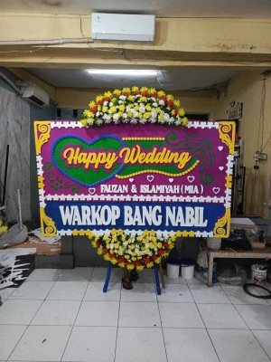 Papan Bunga di Cibinong