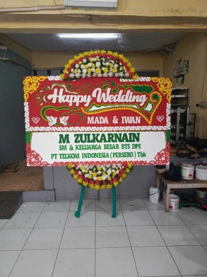 Papan Bunga di Cibinong