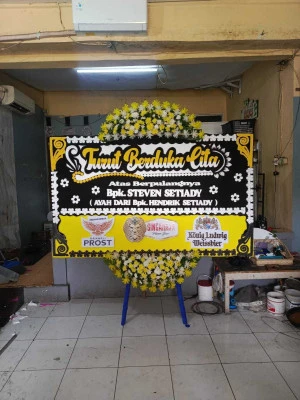 Papan Bunga di Cibinong