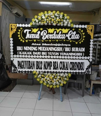 Papan Bunga di Cibinong