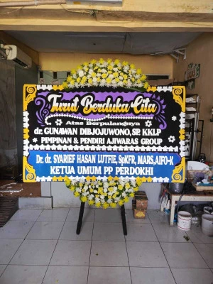 Papan Bunga di Cibinong